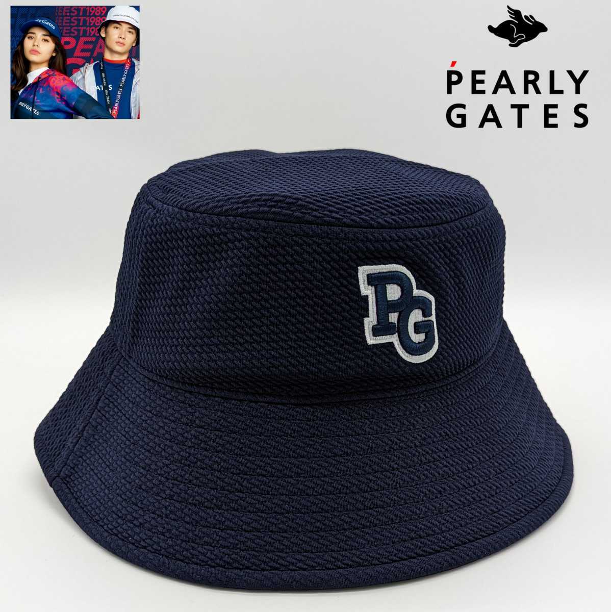 ★新品正規品最新作モデル PEARLYGATES/パーリーゲイツ PGロゴハット (UNISEX) 超入手困難！の画像1