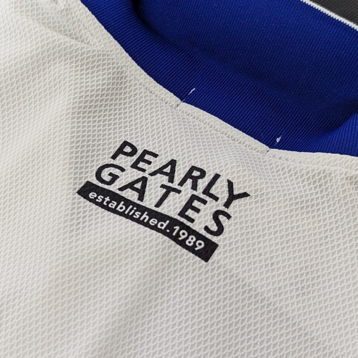 ★新品正規品 PEARLYGATES/パーリーゲイツメンズベアメッシュ 半袖ポロシャツ size4(M) 抜群の通気性、ストレッチ性、肌触りの画像7