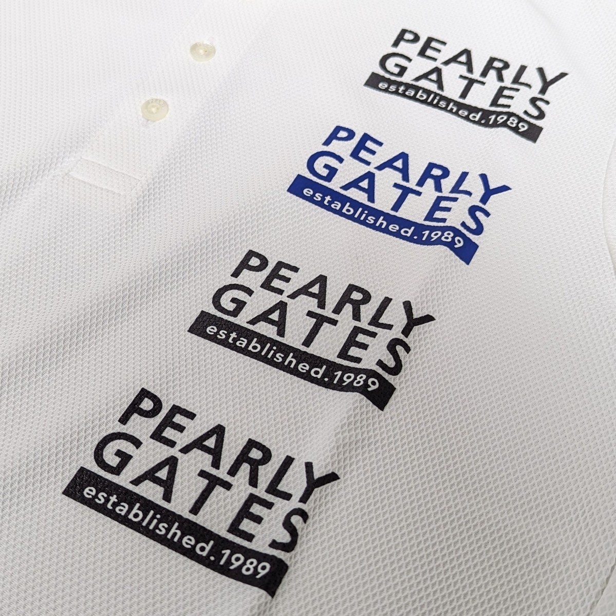 ★新品正規品 PEARLYGATES/パーリーゲイツメンズベアメッシュ 半袖ポロシャツ size5(L) 抜群の通気性、ストレッチ性、肌触りの画像3