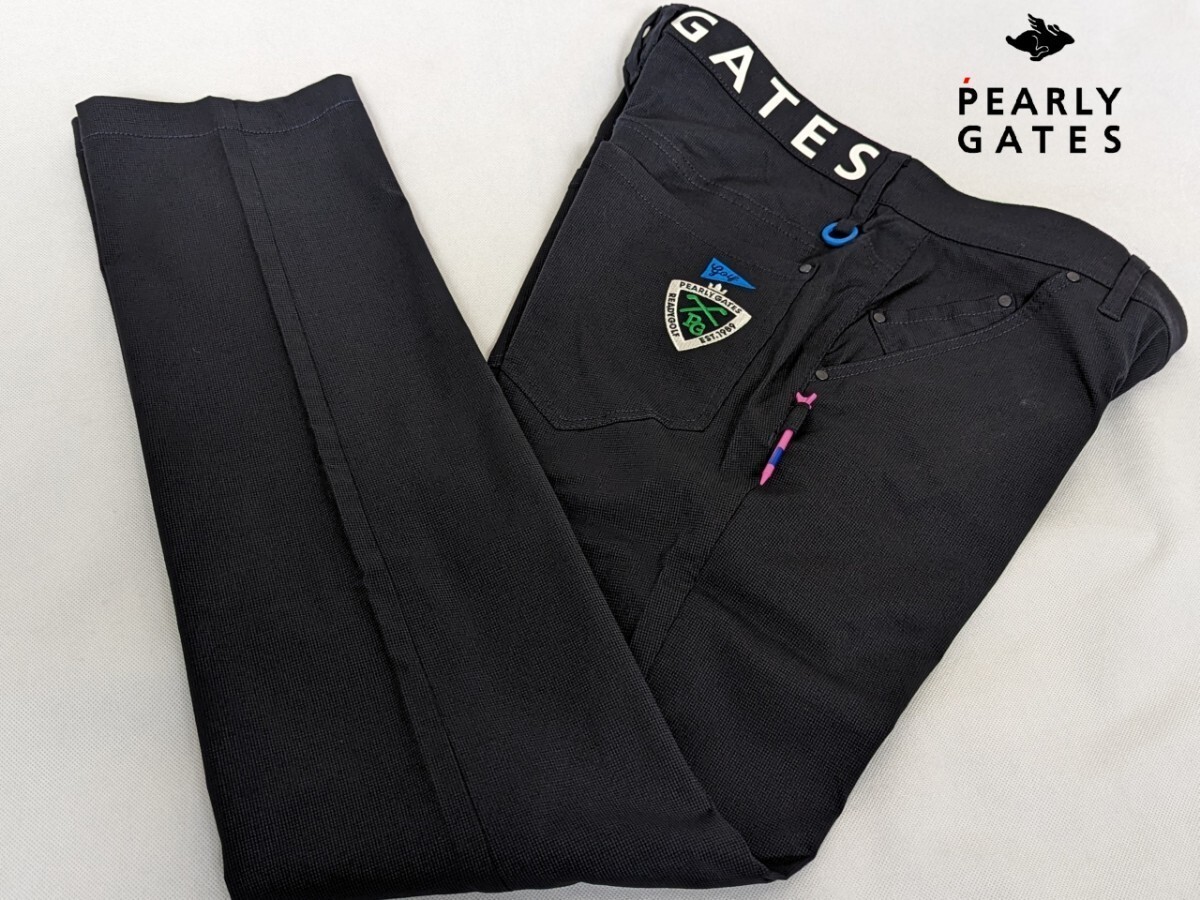 * new goods regular goods PEARLYGATES/ Pearly Gates men's 5 pocket cotton / polyester stretch pants 5(L) spring summer. Golf . large activity! contact cold sensation 