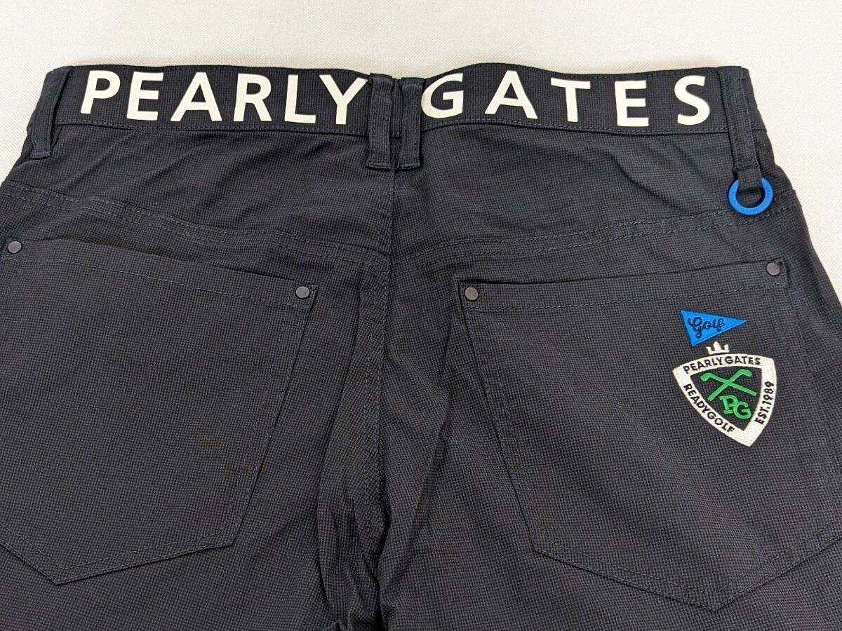 * new goods regular goods PEARLYGATES/ Pearly Gates men's 5 pocket cotton / polyester stretch pants 5(L) spring summer. Golf . large activity! contact cold sensation 