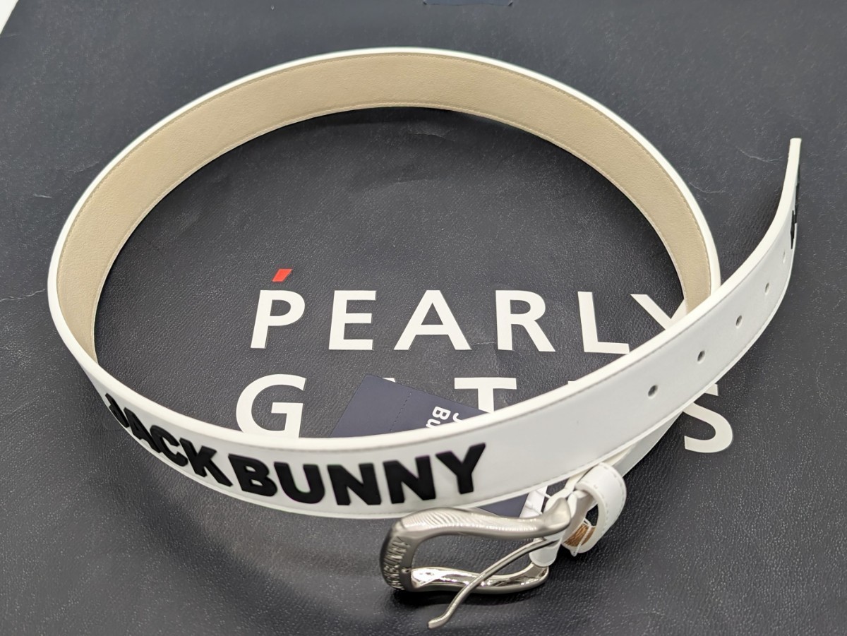 ☆新品正規品最新作 PEARLYGATES/ジャックバニー 厚盛りラバーベルト (UNISEX) ラバーのロゴが厚盛りで立体感のあるベルトです。の画像6