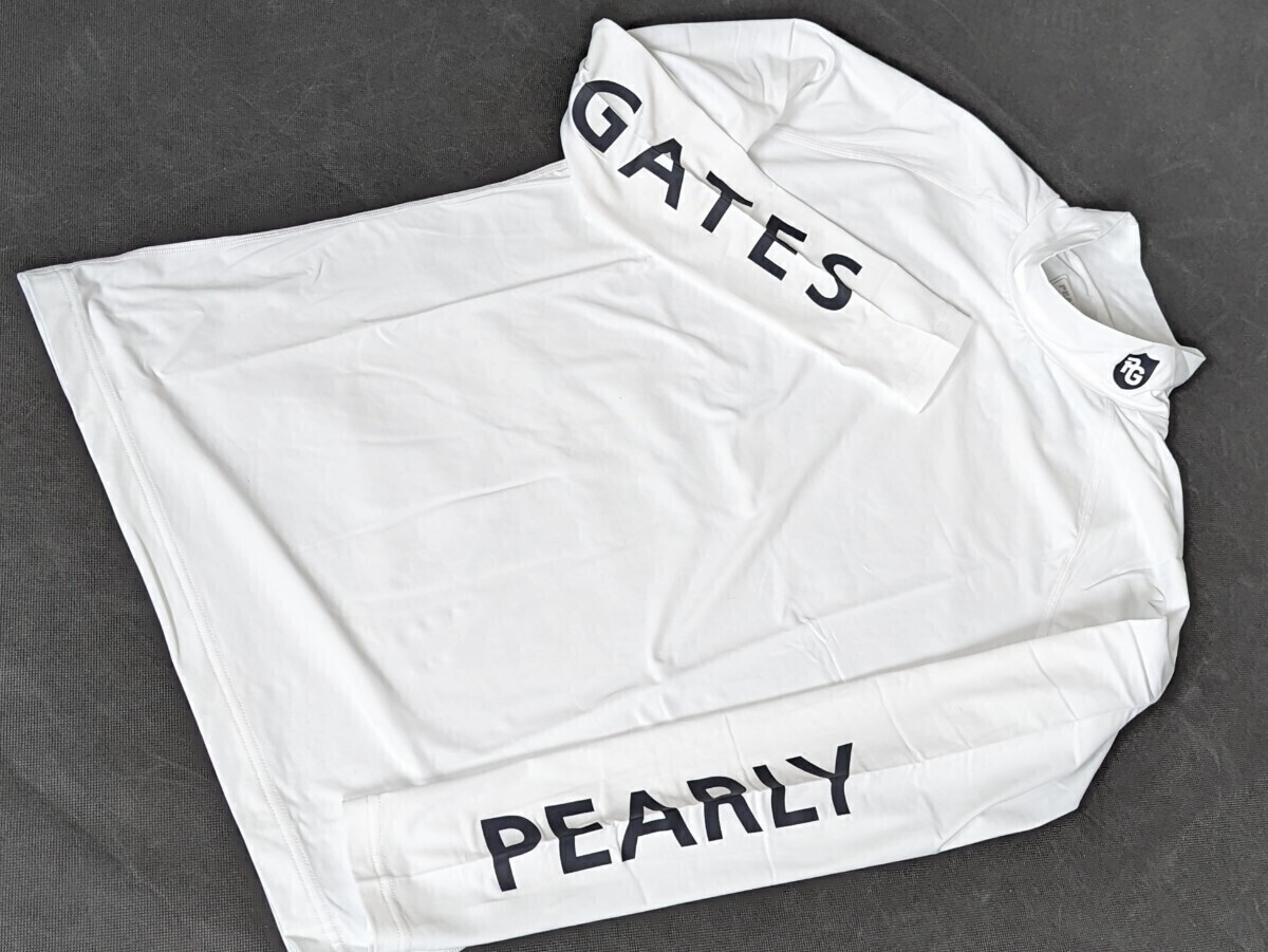 ☆最新出品 新品正規品 PEARLYGATES/パーリーゲイツ Beatrix cool長袖ハイネックカットソー size5(L) ひんやりクール素材！の画像3