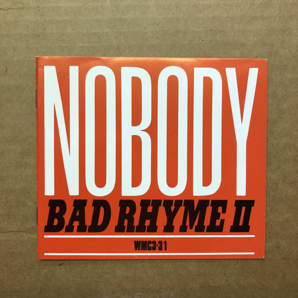 ■ NOBODY / BAD RHYME 【2CD】WEA3-30/1[2枚組] _画像5