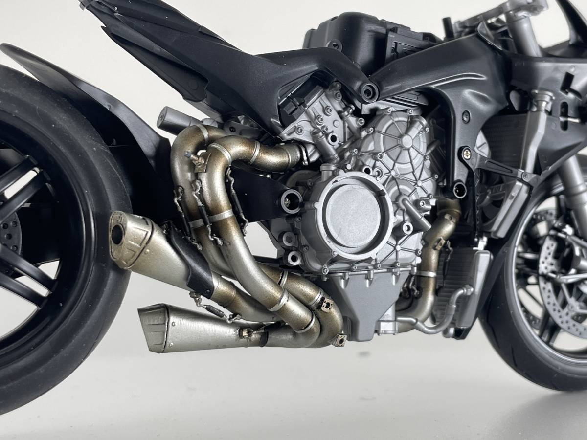 タミヤ 1/12 ドゥカティ スーパーレッジェーラ V4 競技用マフラーセット３Ｄプリンター Tamiya Ducati Superleggera V4 #MC21の画像3