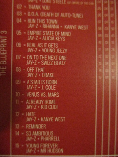 ◆ CD ◇ Jay-Z ： The Blueprint 3 (( HipHop ))(( Jay-Z + Alicia Keys - Empire State Of Mind / JayZ Jay Z / 落札5点で送料当方負担_画像3