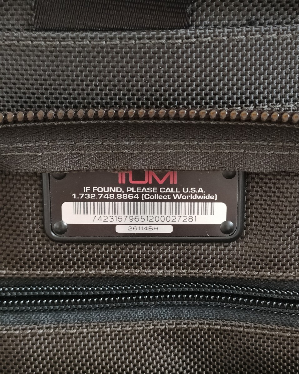 【TUMI／トゥミ】2WAYビジネスバッグ ダークブラウン 26114BH 極美品 ブリーフケース 2way ナイロン ショルダーバッグ