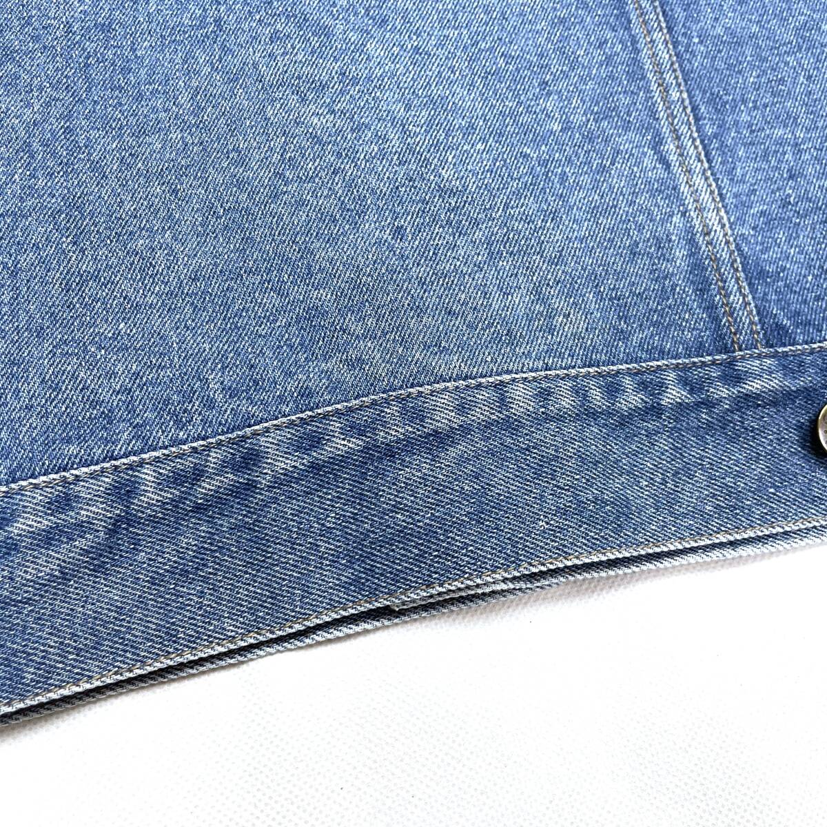 1980'S～ フィリピン製 オールド カルバンクライン 袖変形デザイン 4ポケットデニムGジャン sizeL (ビンテージ 先染め BIG E 70505 557 LVCの画像8