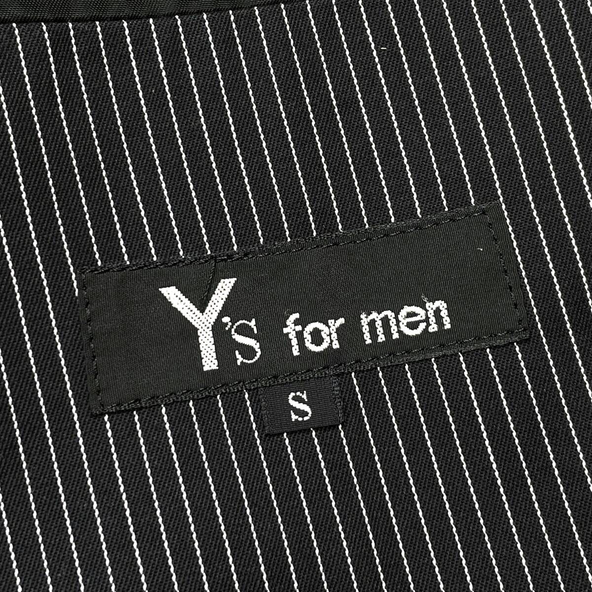 1980'S～ ワイズフォーメン Y's for MEN 旧タグ ストライプ柄 ダブルブレスト テーラードジャケット (ビンテージ アーカイブ POUR HOMME_画像5