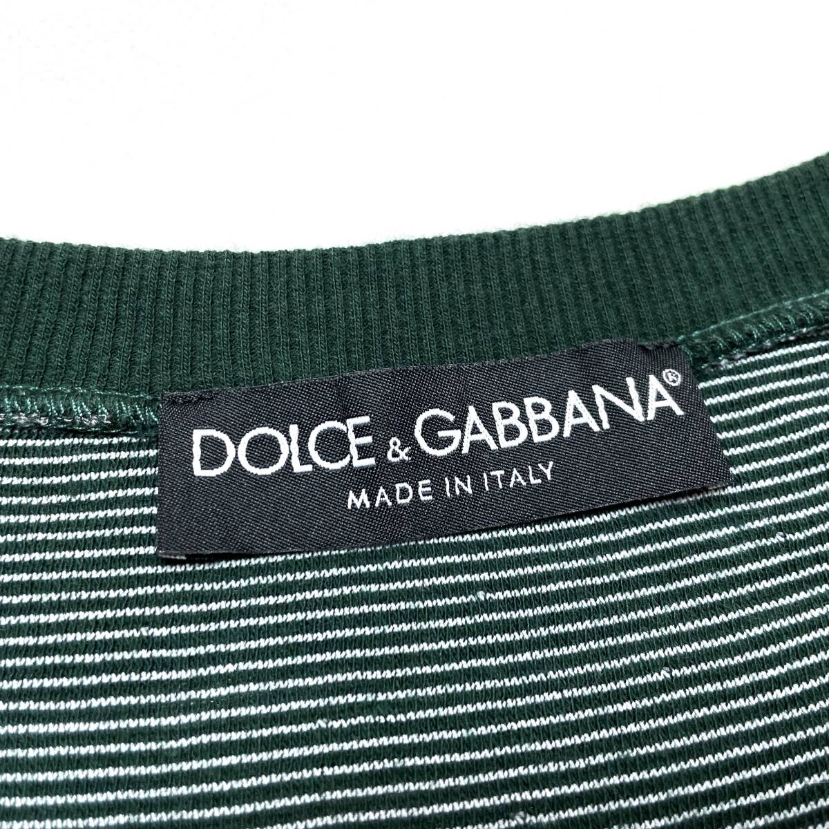  Italy made Dolce and Gabbana border pattern inside out design front V sweat pants type cut and sewn size46 ( Vintage D&G 90s