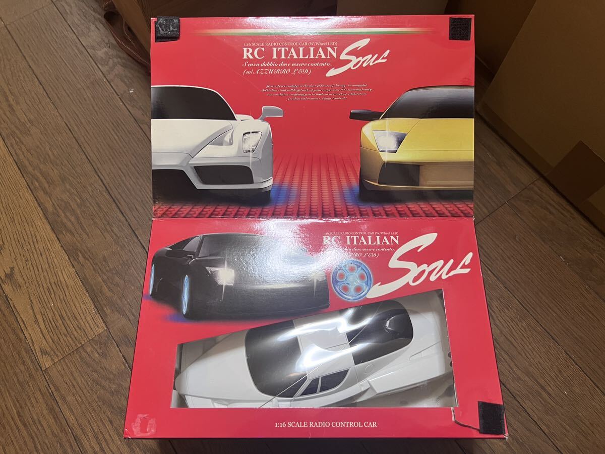 [ beautiful goods ] radio-controller toy Enzo Ferrari white operation verification ending 1/16