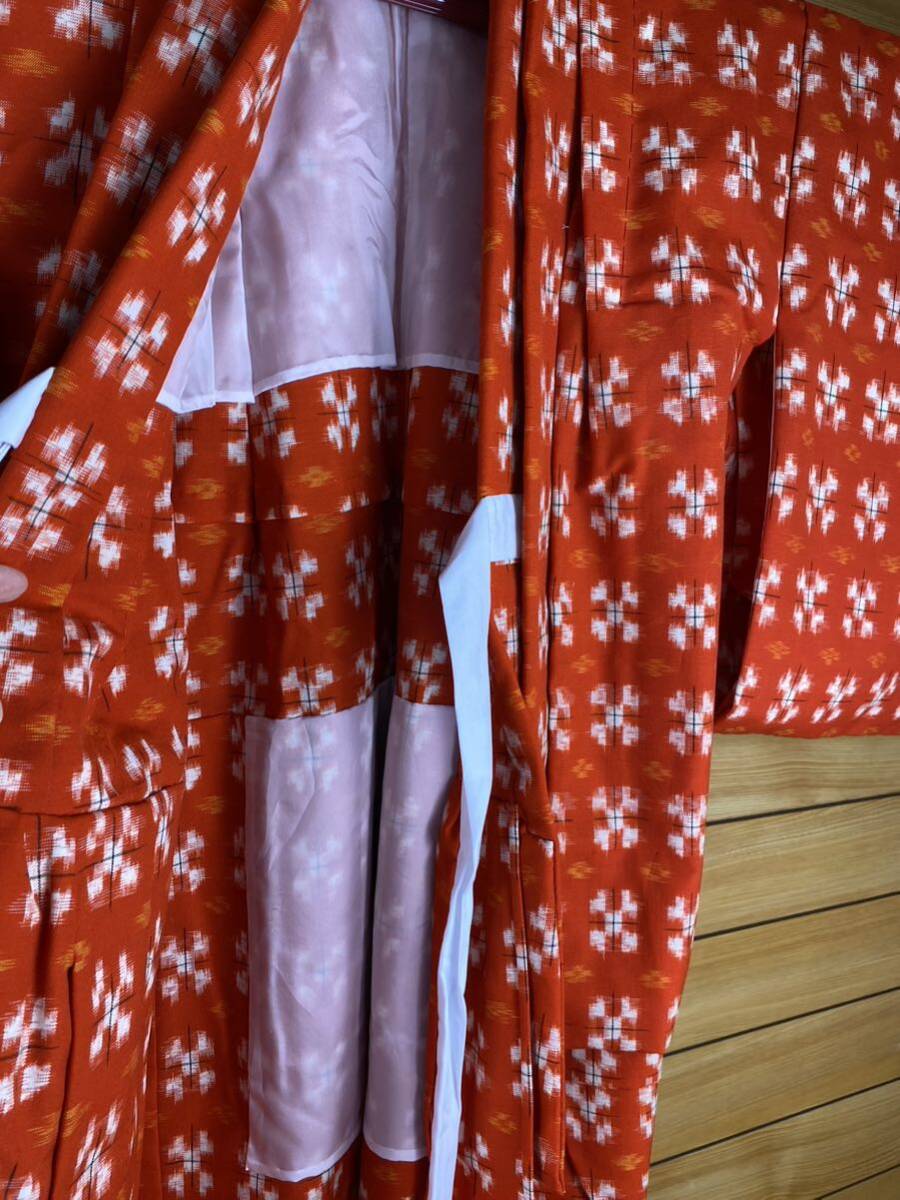 прекрасный товар! ребенок хлопок ансамбль кимоно длина 100 перо тканый длина 60 красный ребенок кимоно 