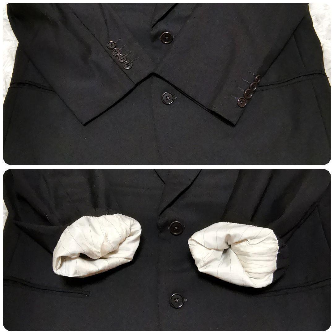  rare 2XL corresponding *CASTANGIAka Stan jia suit setup top and bottom wool 100% men's formal standard business . clothes unlined in the back navy made in Italy 