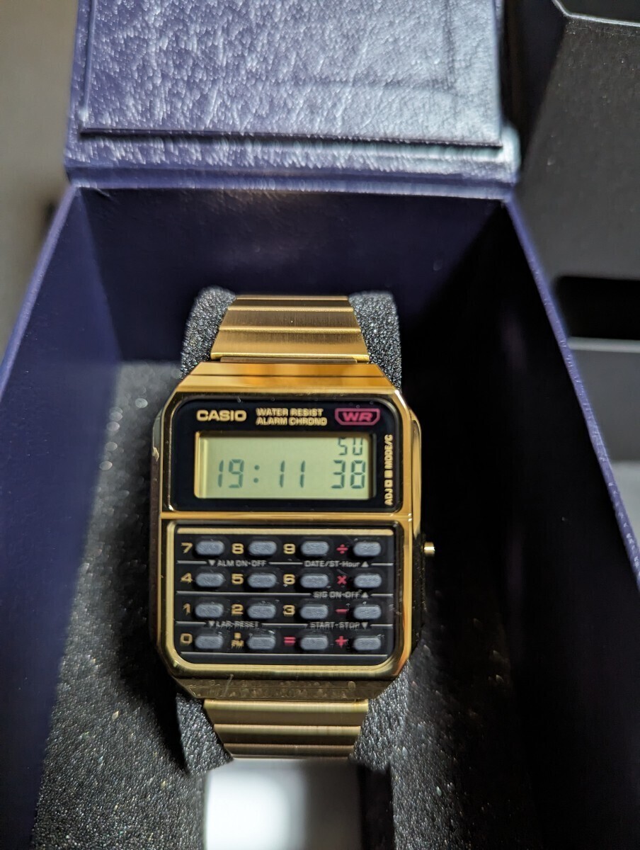 CASIO DATABANK Gold померить степень прекрасный товар 