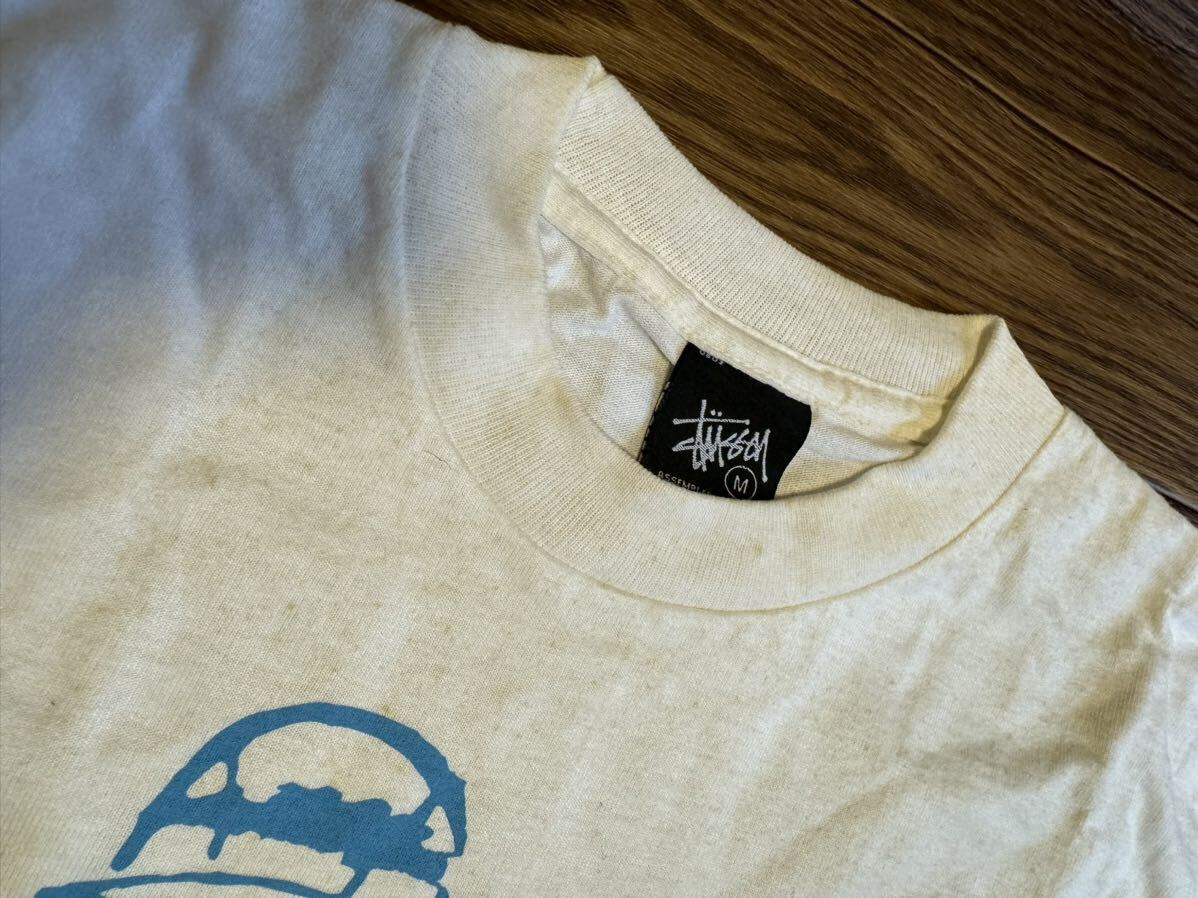 STUSSY 25周年カレンダーTee キッズ(M)黒白SETで フォト 当時モノ オールドステューシー 非売品 限定レアヴィンテージ 1993 05STAFFの画像7