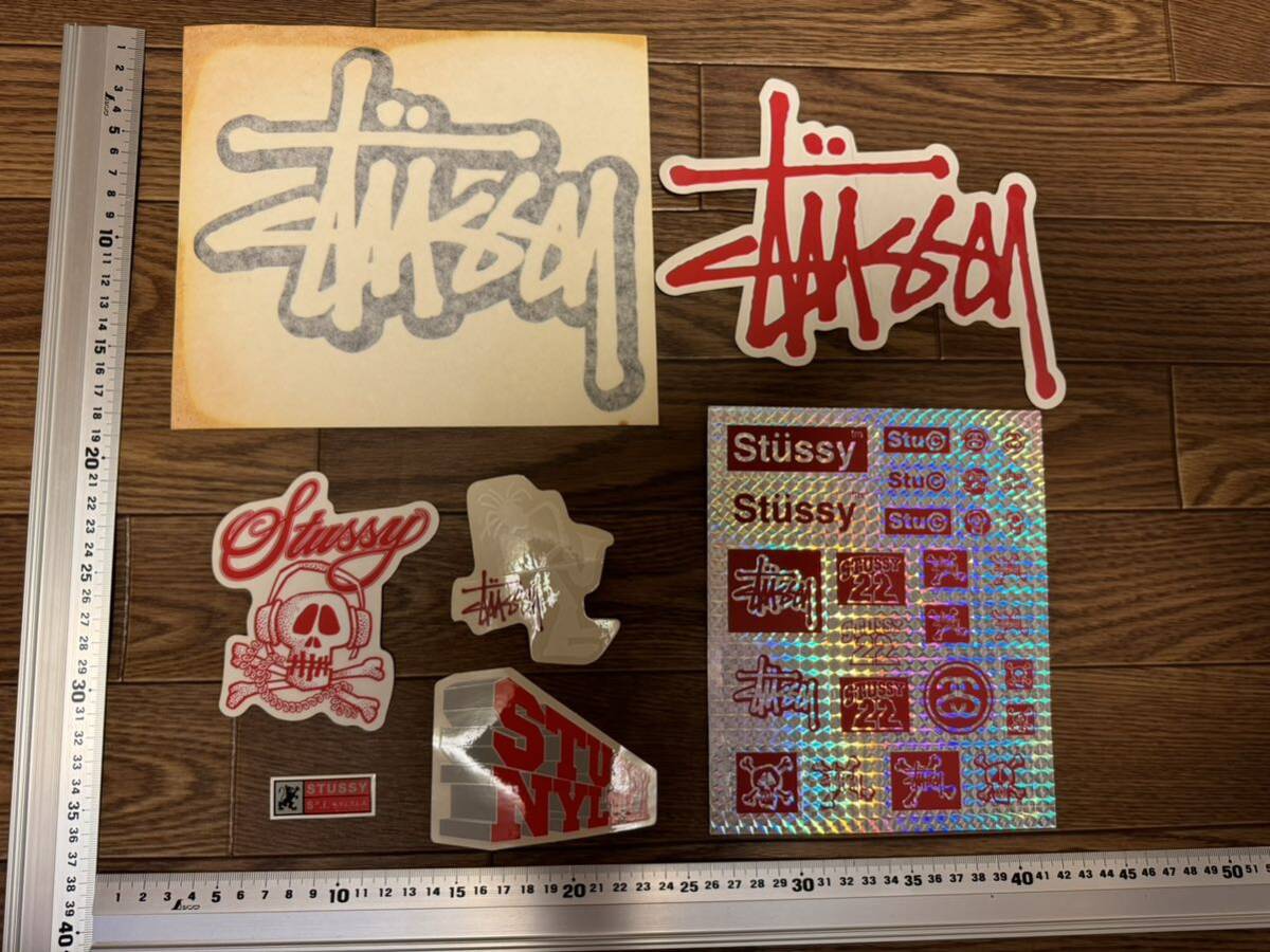 STUSSY OLD ステッカー set ホログラム シール ヴィンテージ オールドステューシー S2C 当時モノ 非売品 surf サーフSK8 スケボー¥1 スカル