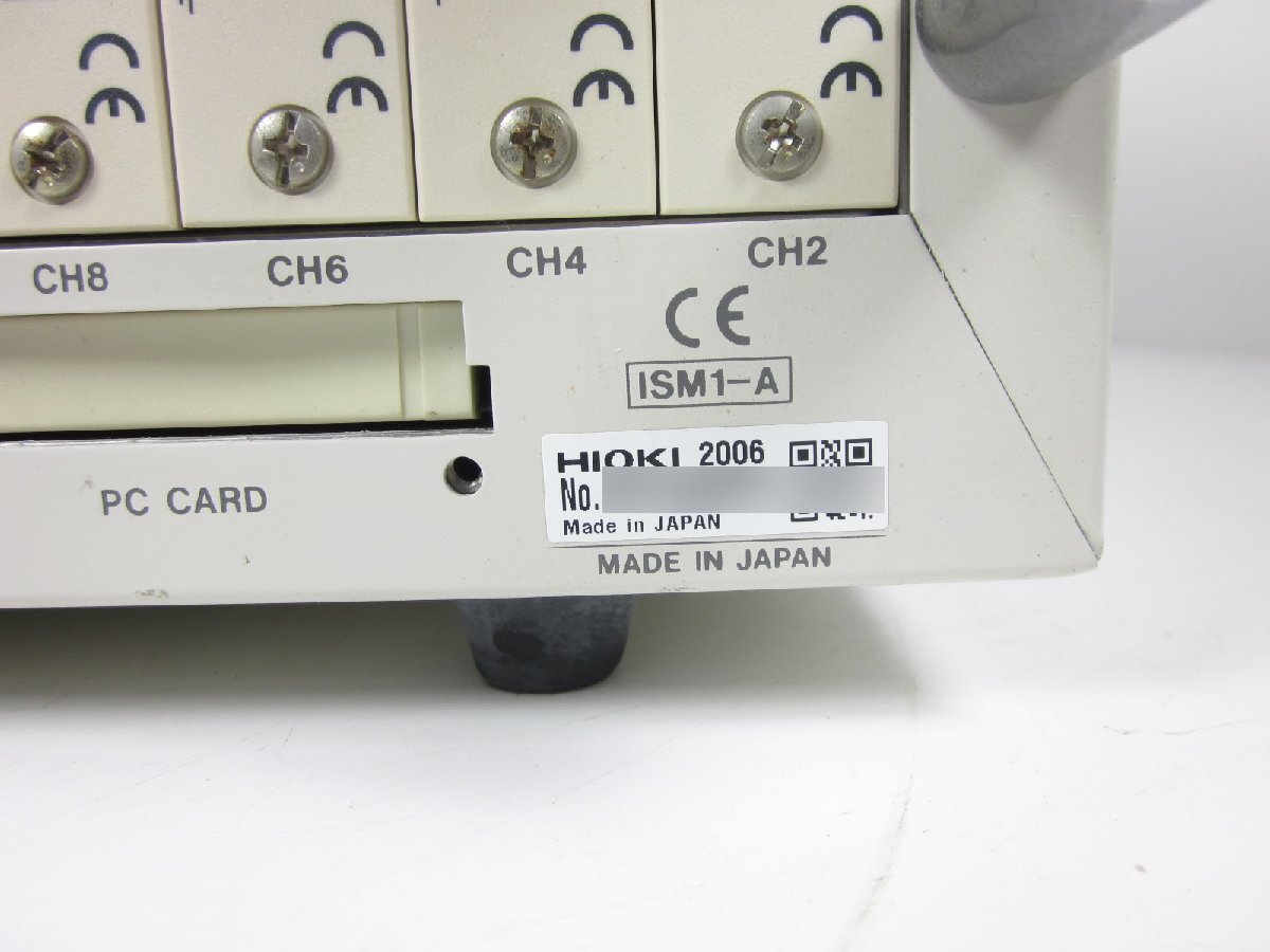 【中古】メモリハイコーダ　8826　日置電機 HIOKI　32ch　記録計　レコーダ　x03003　★送料無料★[記録 データ 情報処理]_画像7