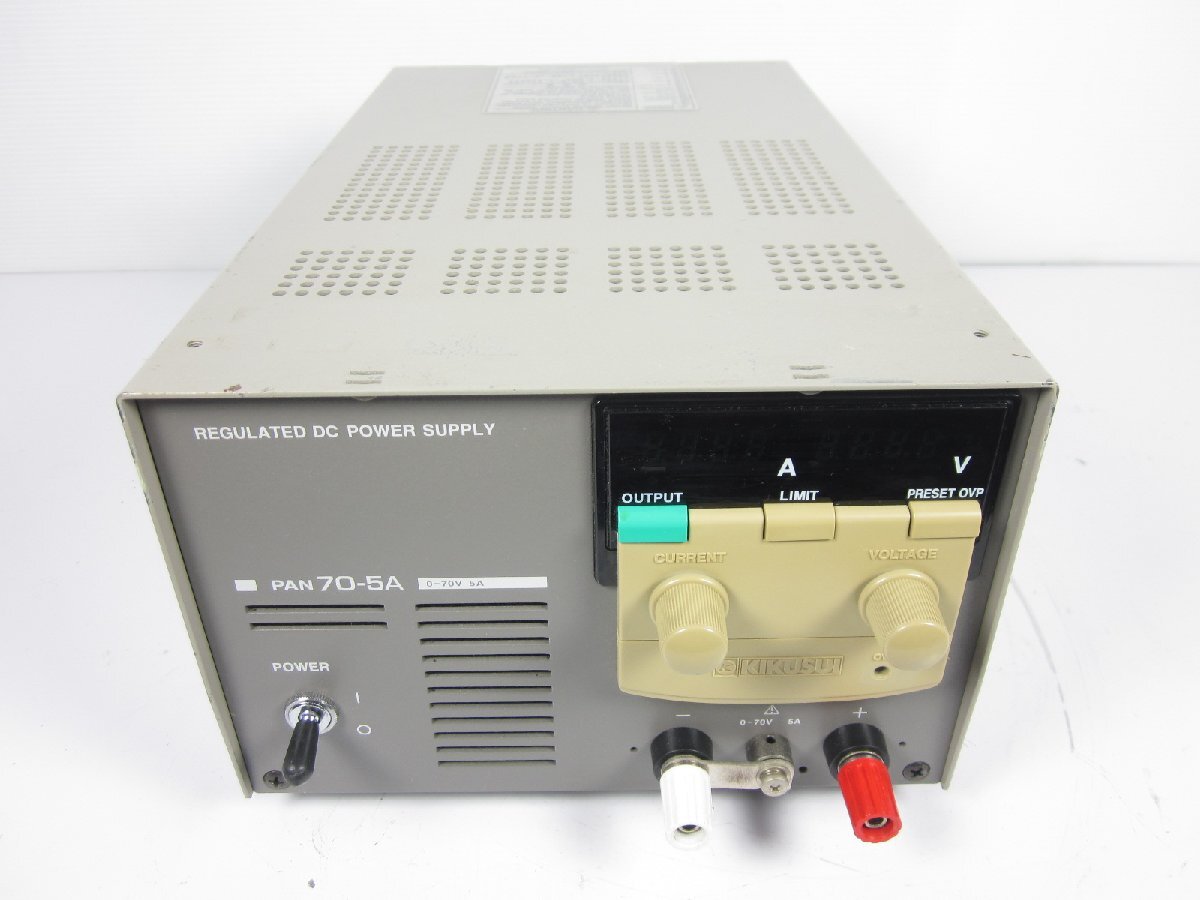 【中古】直流安定化電源　PAN70-5A　菊水電子工業 KIKUSUI　菊水　DC　0～70V　0～5A 3z1474　★送料無料★[電源]_画像2