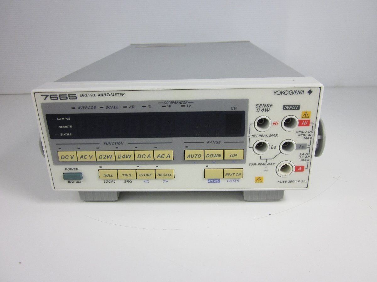 【中古】デジタルマルチメータ　7555(755501)　横河電機 YOKOGAWA　5.5桁　4線式抵抗測定対応　3z0927　★送料無料★[電圧 電流 電力]_画像6