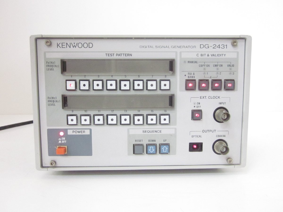 【中古】オーディオ信号発生器（デジタル）　DG-2431　ケンウッド KENWOOD　ジェネレータ x00281　★送料無料★[信号発生器]_画像3