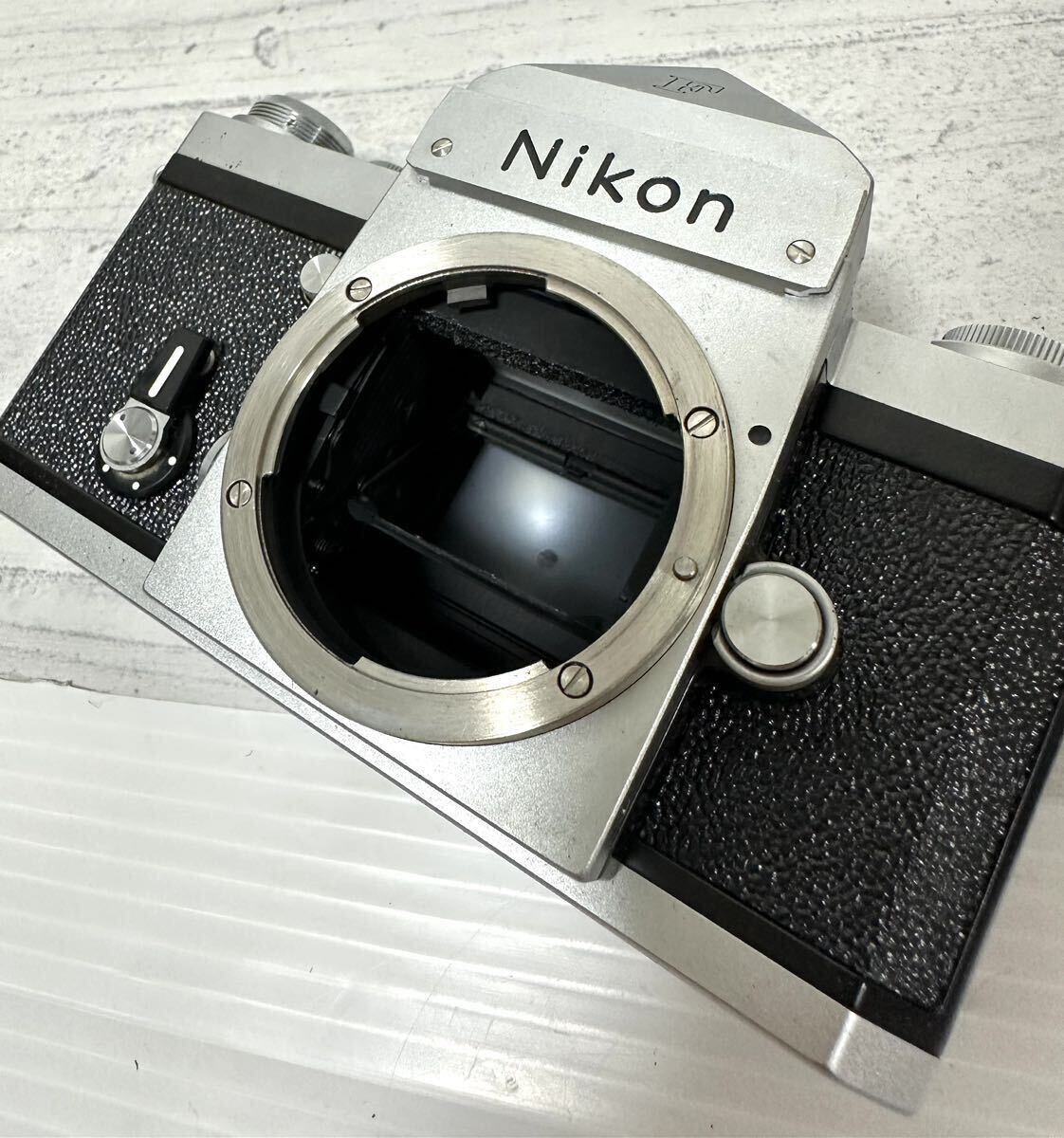 ■希少レア■ Nikon F ニコン アイレベル フィルムカメラ ブラック 一眼レフカメラ シルバー ボディ _画像7