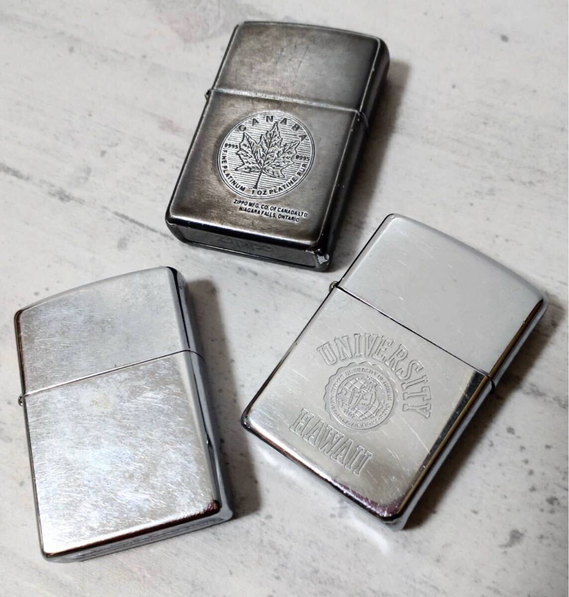 ■ ZIPPO まとめ売り ■ zippo ジッポ CANADA HAWAII ライター オイルライター 喫煙具 喫煙グッズ 着火未確認 火花ありの画像1