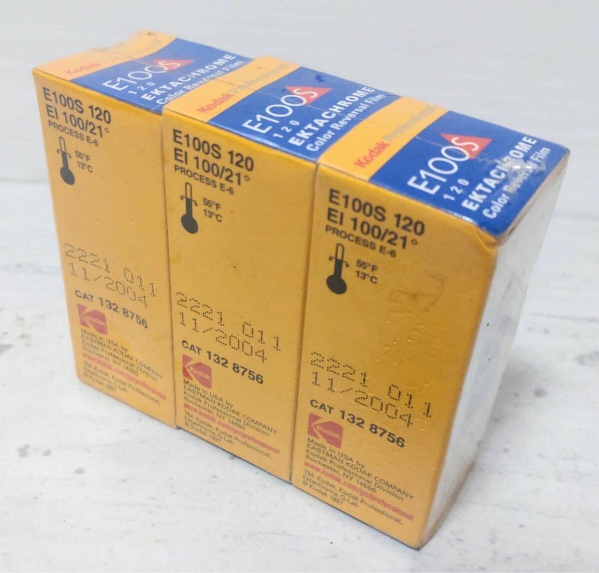 ■新品未使用■ コダック Kodak professional E100S 120 EL 100/21° フィルム 3本セット アンティーク レトロ の画像2