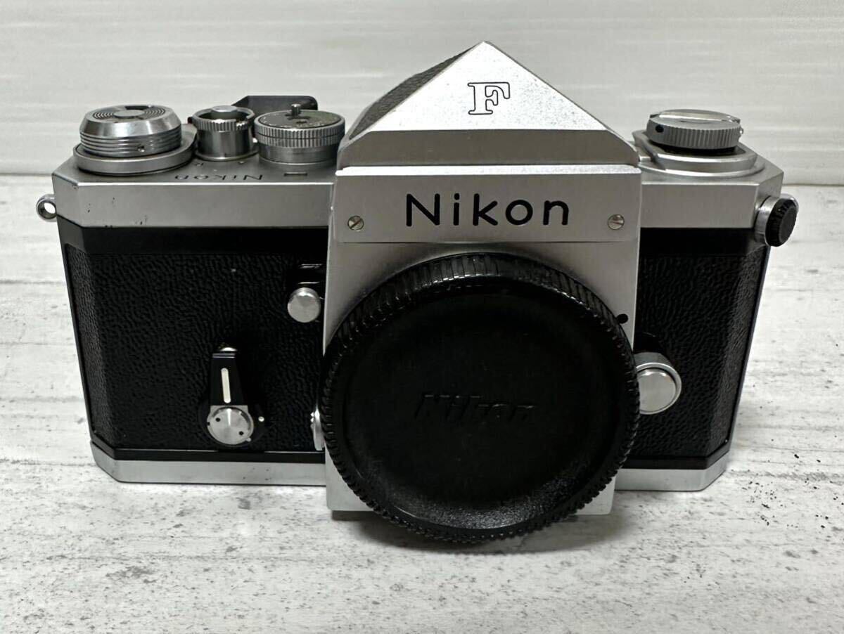 ■希少レア■ Nikon F ニコン アイレベル フィルムカメラ ブラック 一眼レフカメラ シルバー ボディ の画像2