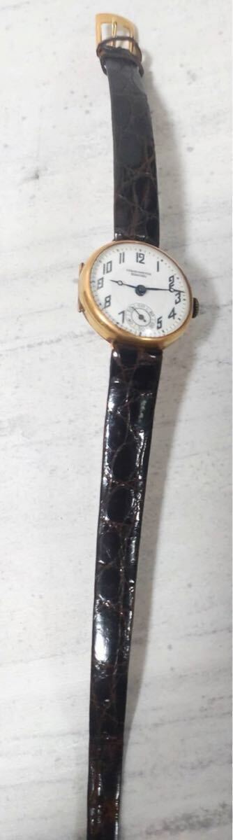 ■希少レア■ CHRONOMETER EDMOND クロノメーター エドモンド 18K 750 金 時計 腕時計 アンティーク ヴィンテージ 動作未確認 ジャンク