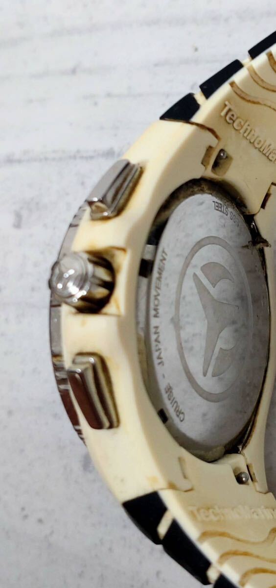 ■ Techno Marine ■ テクノマリーン クロノグラフ クォーツ 腕時計 時計 メンズ 動作未確認の画像4