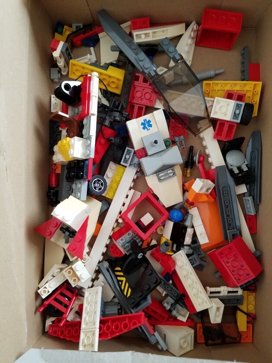 蔵出 当時物 ジャンク レゴ ブロック まとめて セット LEGO CITY シティ 車両 作業車 ミニフィグ 人形 フィギュア レトロ 玩具 おもちゃの画像6