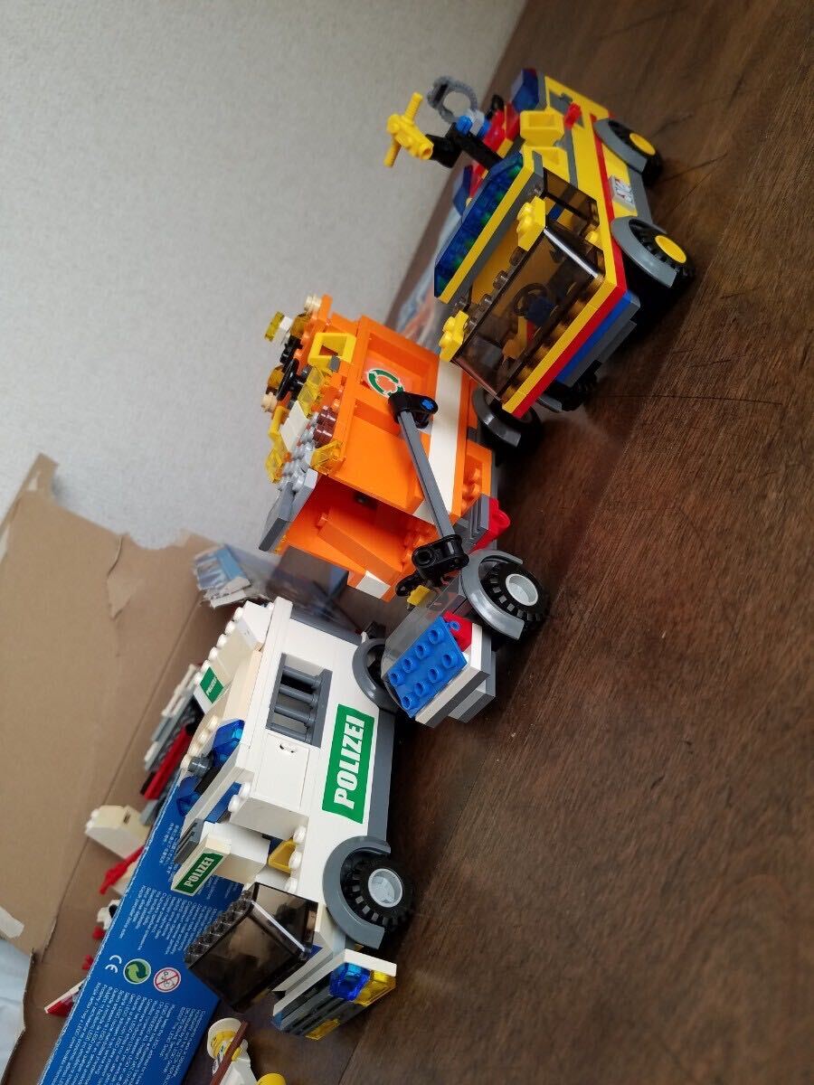 蔵出 当時物 ジャンク レゴ ブロック まとめて セット LEGO CITY シティ 車両 作業車 ミニフィグ 人形 フィギュア レトロ 玩具 おもちゃの画像2