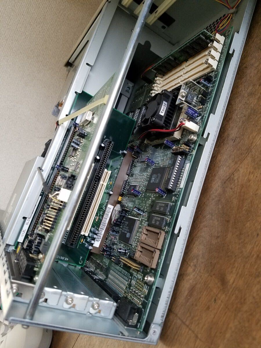 90s FUJITSU FMV 41D4S1 モデル 15S FMV-4100D4 富士通 パソコン 1995年製 キーボード KB312 TEAC FD-235HG マウス 電源ケーブル レトロの画像4