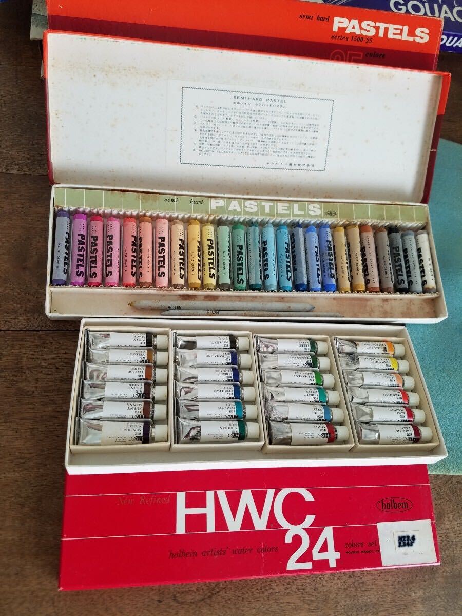 画材 セット Polychromos Faber Castell WINSOR NEWTON Cotman holbein HWC liquitex アクリルガッシュ 顔彩 絵具 水彩 パステル 色鉛筆の画像4