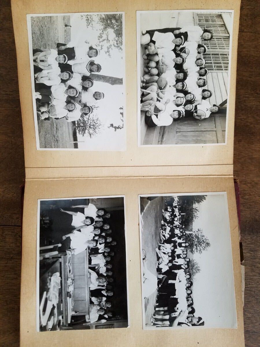  Shinshu district warehouse . that time thing woman student old photograph album Nagano prefecture hill . higashi high school school life set memory photographing .. event Showa Retro uniform design materials 