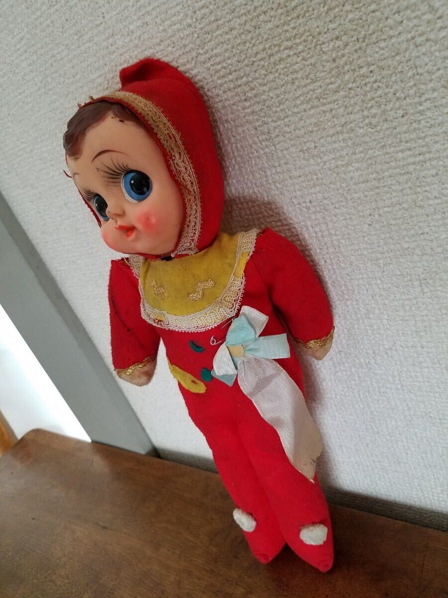  warehouse . that time thing baby doll sofvi doll figure antique Vintage retro day text . era toy girl baby toy materials 