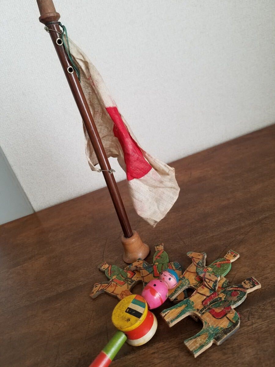  магазин . подлинная вещь битва передний армия Япония из дерева игрушка игрушка совместно комплект полный . полный . национальный флаг день глава флаг "солнечный круг" .. суша армия армия человек лошадь кукла война милитари 