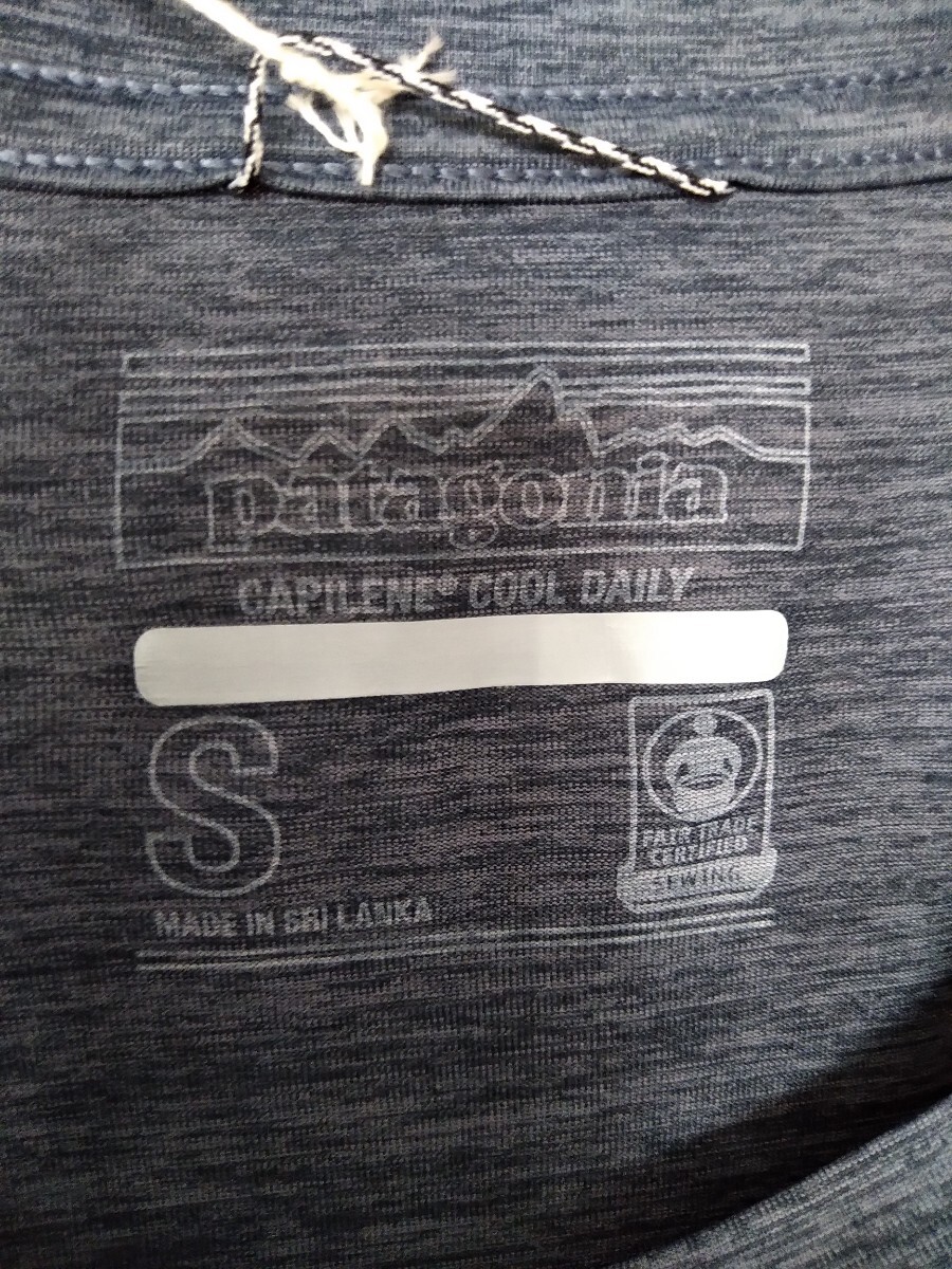 パタゴニアpatagoniaキャプリーンTシャツSサイズネイビーウォッシュ新品未使用品_画像5