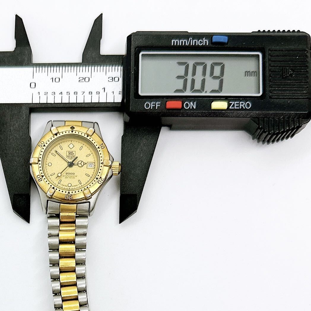 0404a タグホイヤー TAG HEUER 稼働品 964.008 2000 プロフェッショナル 200m レディース 腕時計 デイト クォーツ 電池式 QZ コンビ