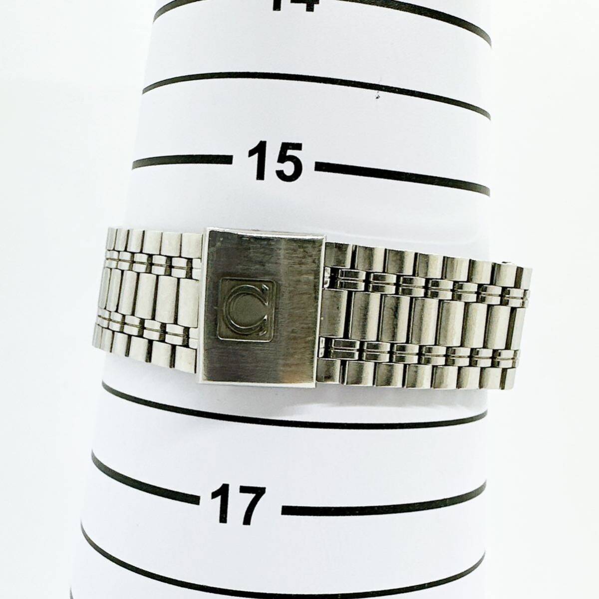 04041 オメガ OMEGA ST 396.0937 シーマスター デイト メンズ 腕時計 クォーツ 電池式 QZ シルバーカラー 保証書 コマ_画像8