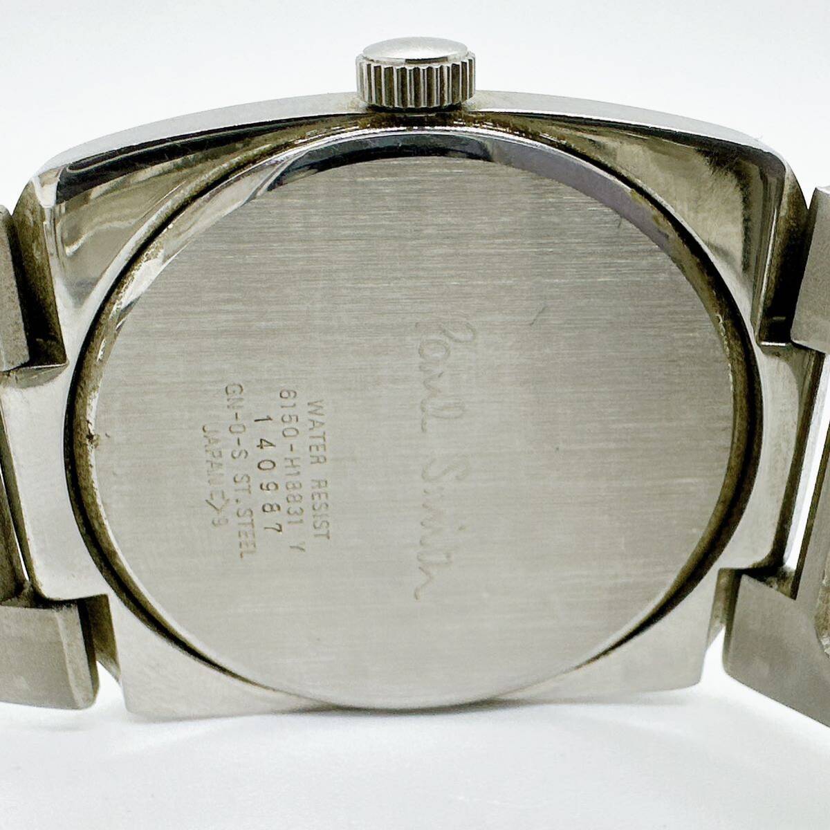 04204 ポールスミス Paul Smith 稼働品 6150-H18831 メンズ 腕時計 デイデイト クォーツ 電池式 QZ