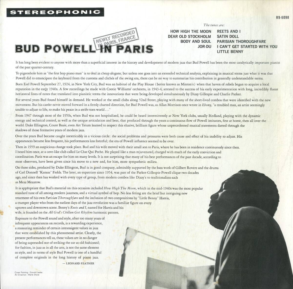 A00591578/LP/バド・パウエル「Bud Powell In Paris (1976年・P-7512R・バップ)」の画像2