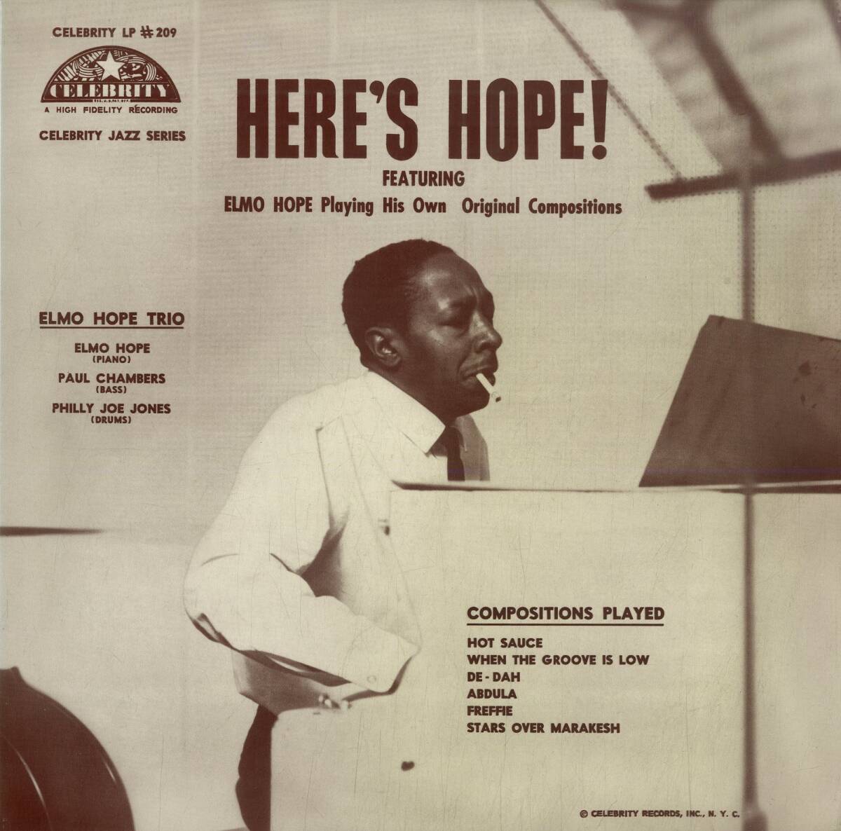 A00591198/LP/エルモ・ホープ・トリオ (ELMO HOPE TRIO)「Heres Hope! 日本初登場 (1991年・TFJL-38006・ポストバップ)」の画像1