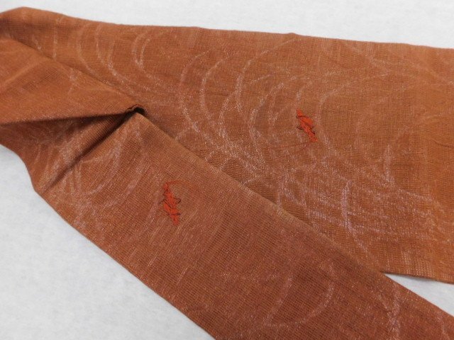 ( comfort cloth )P28910 bell insect. pattern summer pongee Nagoya obi k