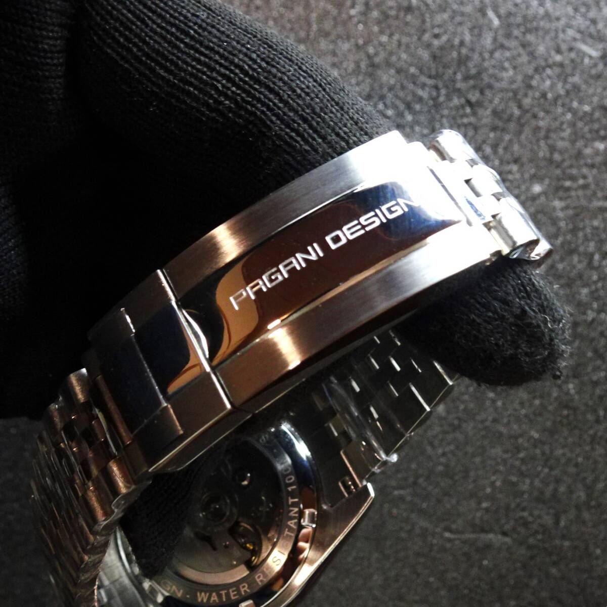 送料無料・新品〓 PAGANI DESIGN・パガーニデザイン・オマージュウォッチ腕時計 機械式NH35Ａ・ PD-1645・315Lフルステンレス製・ブルーの画像5