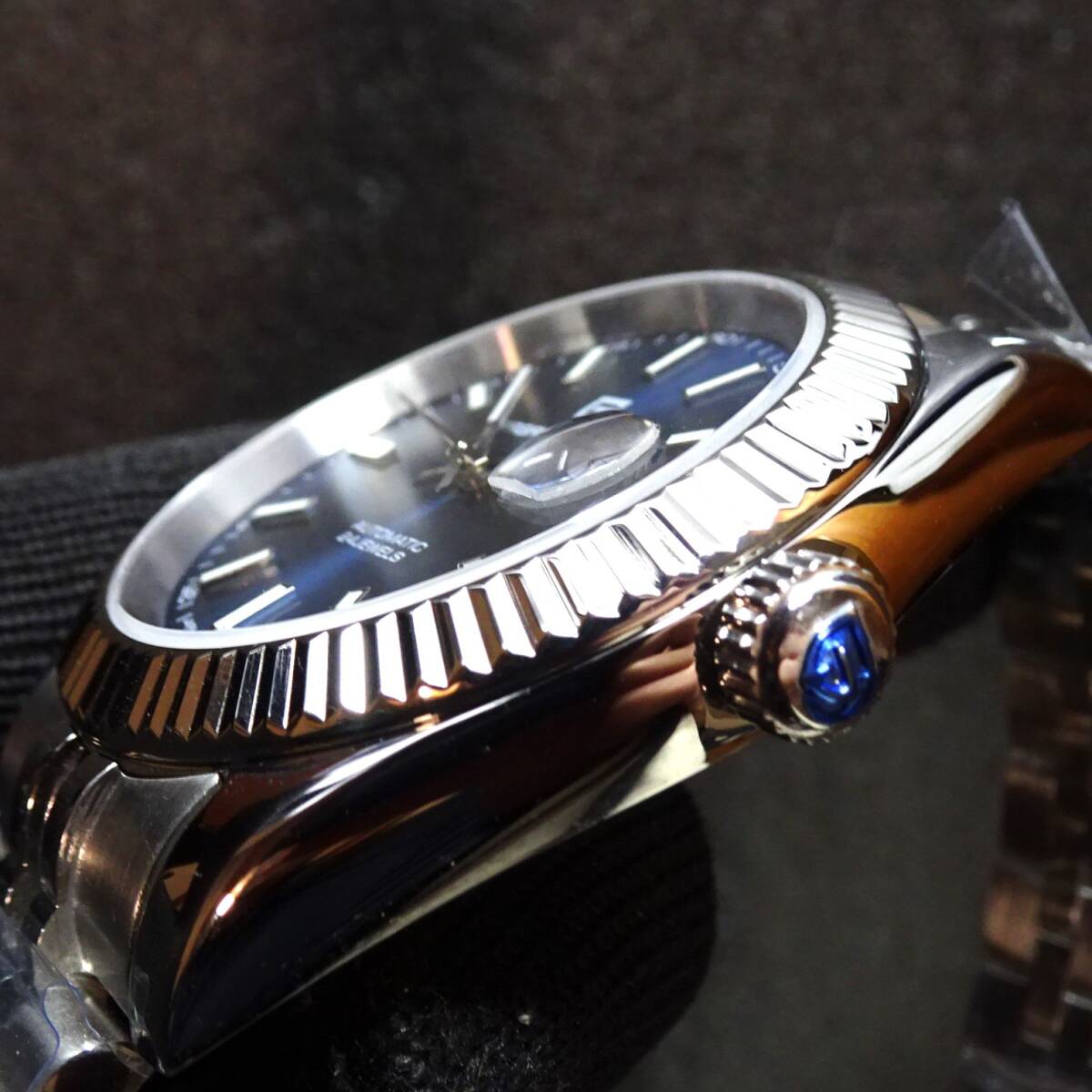 送料無料・新品〓 PAGANI DESIGN・パガーニデザイン・オマージュウォッチ腕時計 機械式NH35Ａ・ PD-1645・315Lフルステンレス製・ブルーの画像3