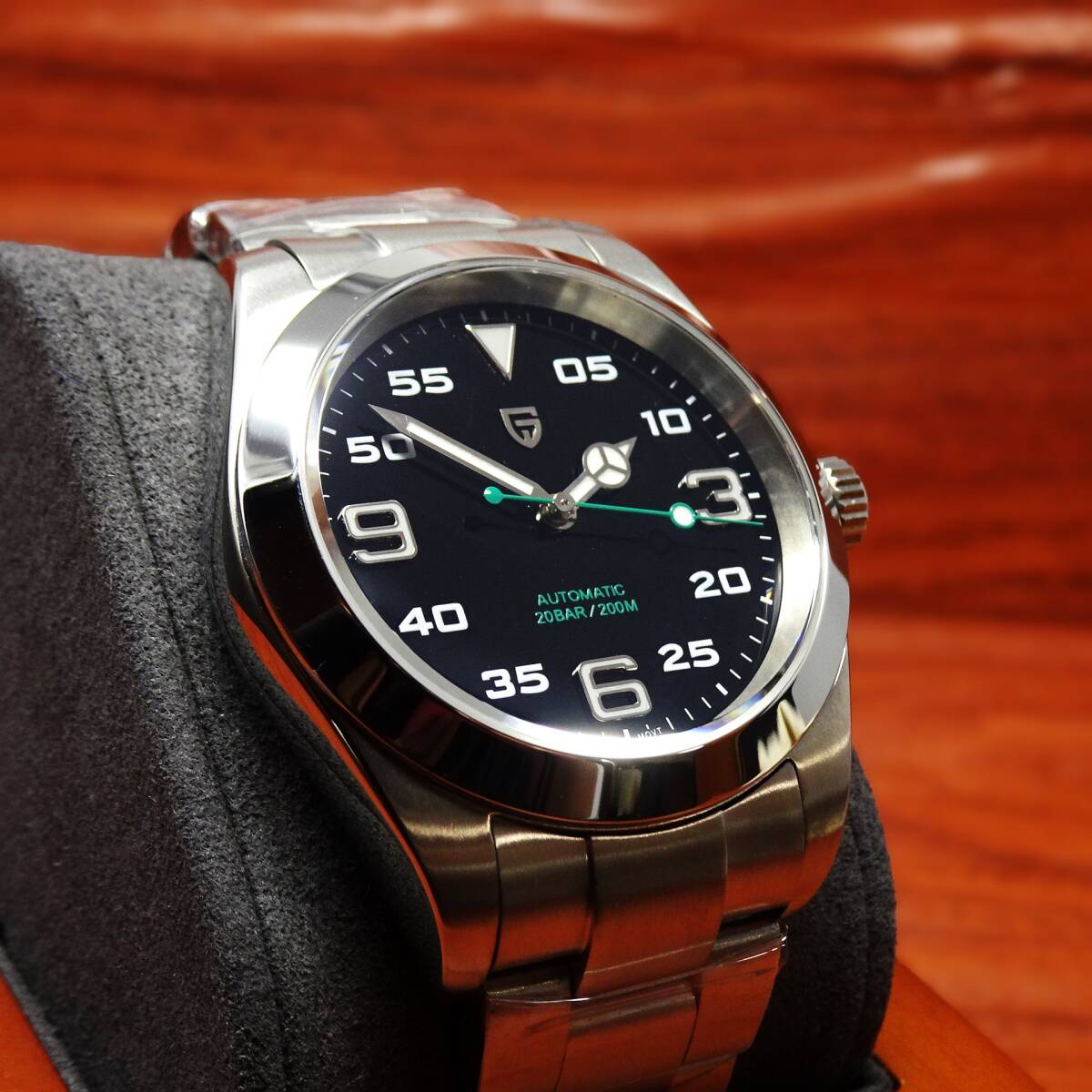 送料無料・新品〓 PAGANI DESIGN・パガーニデザイン・エアキンオマージュウォッチ腕時計 機械式NH35Ａ・ PD-1692・SUS316Lフルステンレス製_画像3