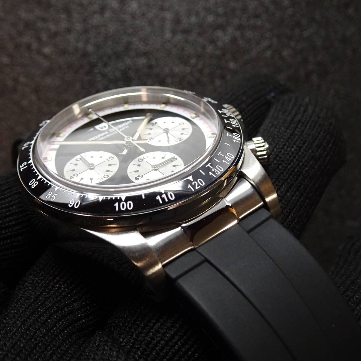 送料無料・新品・互換用・腕時計 パガーニデザインシリコンラバーピンバックル＆エンドリンク（フラッシュフィット）セット取付幅20mm交換 の画像10