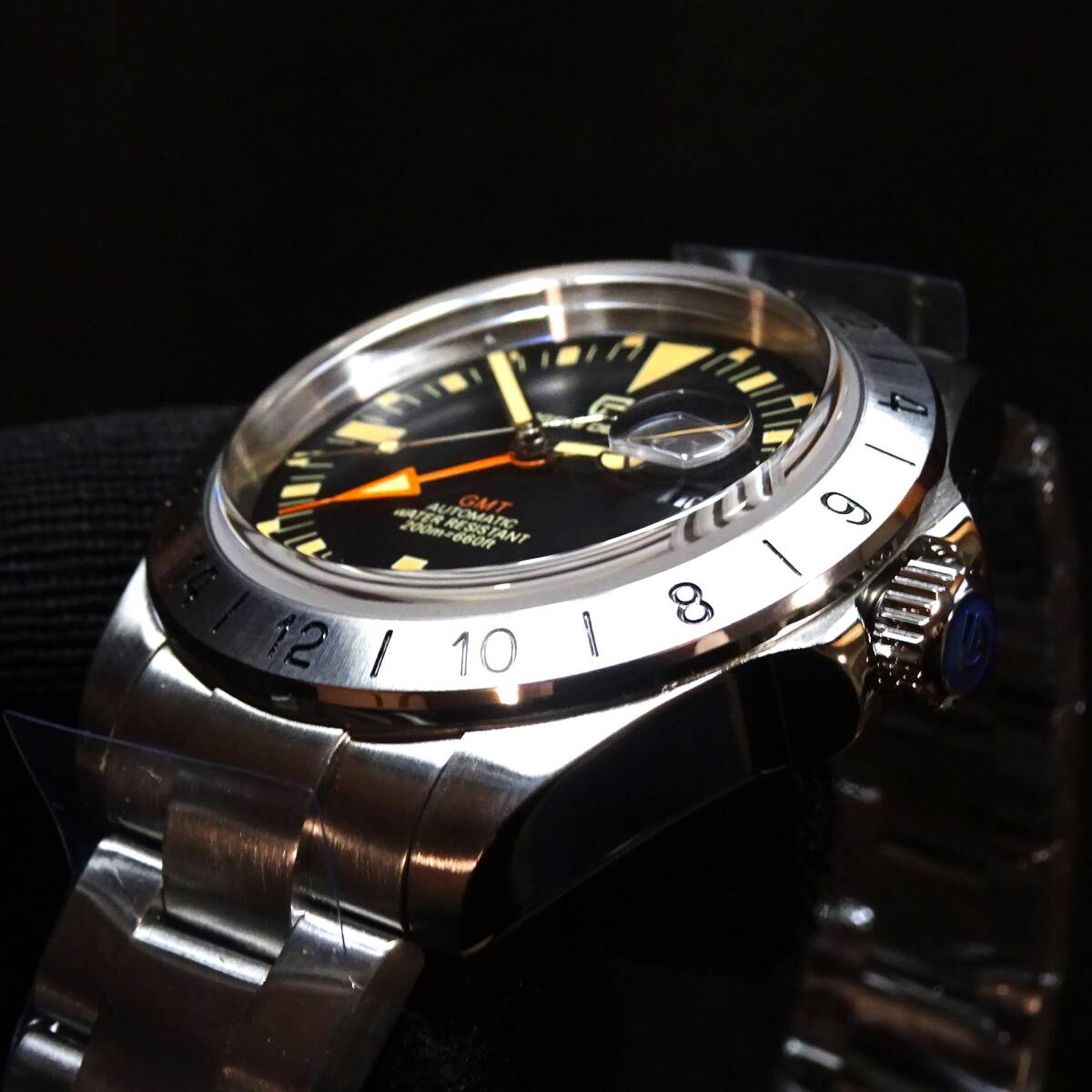 送料無料・新品・パガーニデザイン PAGANI DESIGN オマージュウォッチ腕時計 GMT針 機械式 PD-1693・SUS316Lフルステンレス製モデル _画像3