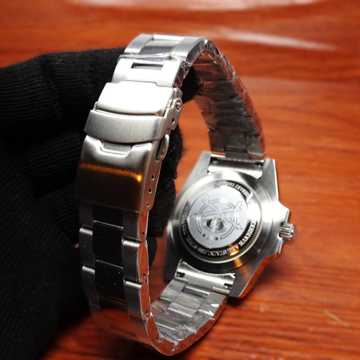 送料無料・新品・ADDIESDIVEブランド・オマージュウォッチ・ミヨタ2115クオーツ式腕時計・316Lフルステンレスモデル・ミネラルガラスの画像6